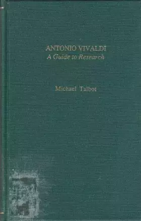 Couverture du produit · ANTONIO VIVALDI (Garland reference library of the humanities)
