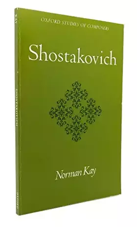 Couverture du produit · Shostakovich (Oxford studies of composers)