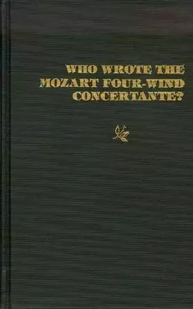 Couverture du produit · Who Wrote the Mozart Four-Wind Concertante
