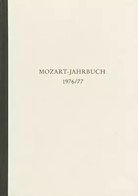 Couverture du produit · Mozart-Jahrbuch: 1976/77