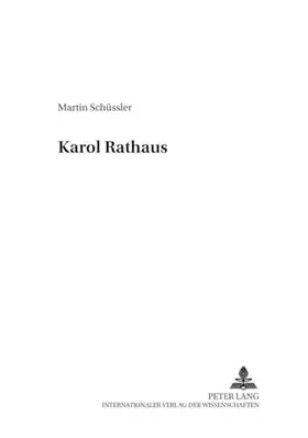 Couverture du produit · Karol Rathaus: Dissertationsschrift (Perspektiven der Opernforschung, Band 6)