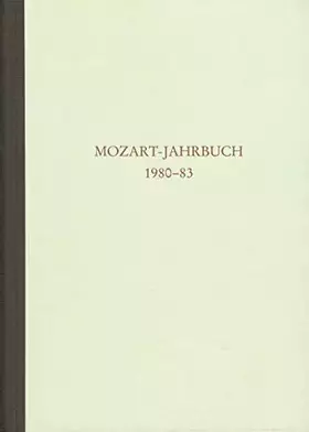 Couverture du produit · Mozart-Jahrbuch: 1980-83