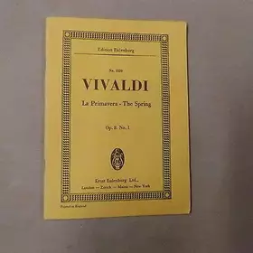 Couverture du produit · mini pocket score VIVALDI la primavera - the spring Op 8 / 1 , Eulenburg