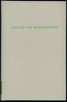 Couverture du produit · Oswald von Wolkenstein (Wege der Forschung)