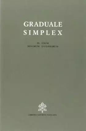 Couverture du produit · Graduale simplex (in usum minorum ecclesiarum). Editio typica altera