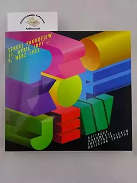 Couverture du produit · Internationales Musikfestival Sergej Prokofjew und zeitgenössische Musik aus der Sowjetunion. Beiträge,Dokumente, Interpretatio