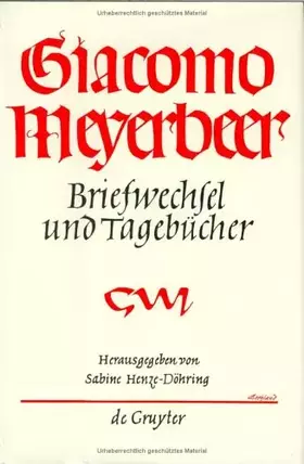 Couverture du produit · Briefwechsel und Tagebücher, 5 Bde., Bd.5, 1849-1853: Briefwechsel, Und Tagebucher : Band 5 1849-1852