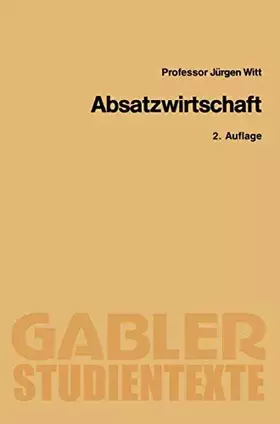 Couverture du produit · Absatzwirtschaft (Gabler-Studientexte)