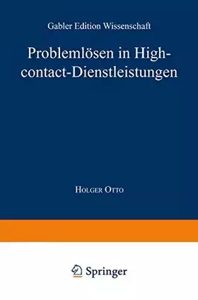 Couverture du produit · Problemlösen in High-contact-Dienstleistungen (Gabler Edition Wissenschaft) (German Edition): Diss.