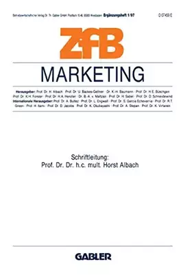 Couverture du produit · Marketing (ZfB Special Issue)
