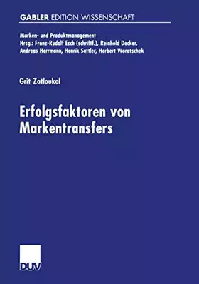 Couverture du produit · Erfolgsfaktoren von Markentransfers: Diss. (Marken- und Produktmanagement)