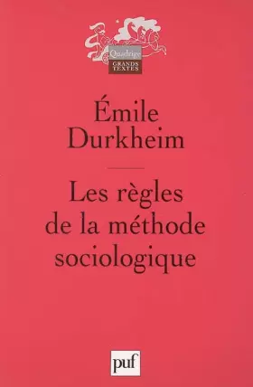 Couverture du produit · Les règles de la méthode sociologique