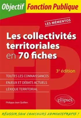Couverture du produit · Les Collectivités Territoriales en 70 Fiches