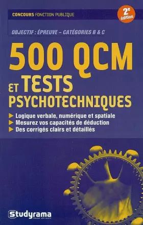 Couverture du produit · 500 QCM et tests psychotechniques