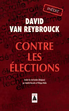 Couverture du produit · Contre les élections