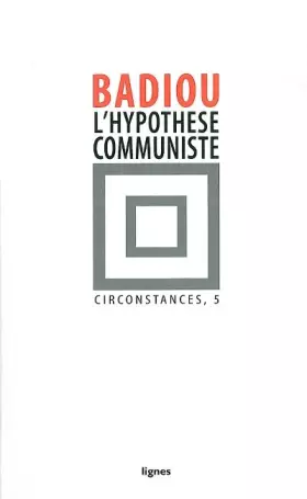 Couverture du produit · Circonstances : Tome 5, L'hypothèse communiste