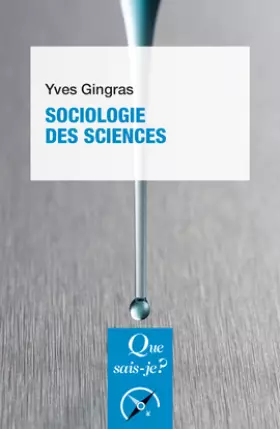 Couverture du produit · Sociologie des sciences