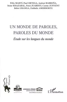 Couverture du produit · Un monde de paroles, paroles du monde : étude sur les langues du monde