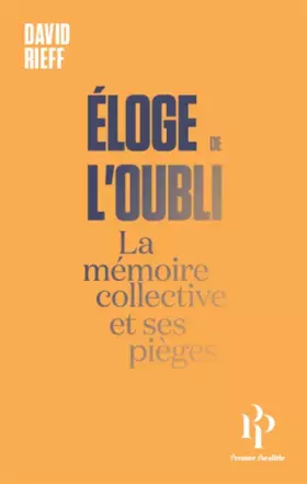 Couverture du produit · Eloge de l'oubli