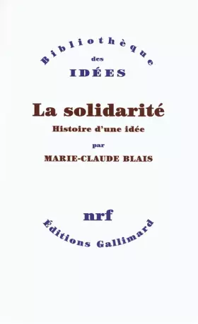 Couverture du produit · La solidarité: Histoire d'une idée