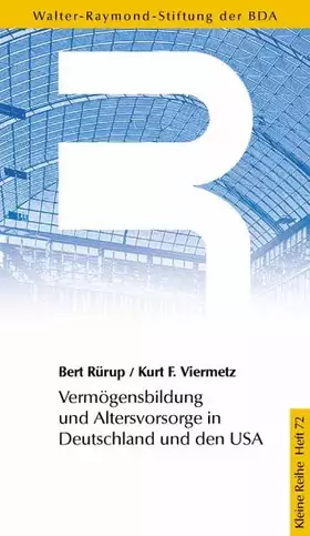 Couverture du produit · Vermögensbildung und Altersvorsorge in Deutschland und den USA (Kleine Reihe)