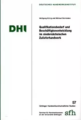 Couverture du produit · Qualifikationsbedarf und Beschäftigungsentwicklung im niedersächsischen Zulieferhandwerk