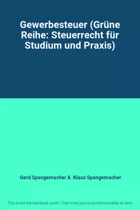 Couverture du produit · Gewerbesteuer (Grüne Reihe: Steuerrecht für Studium und Praxis)