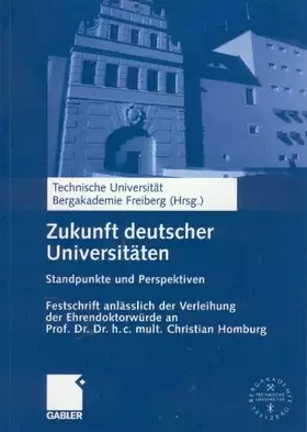 Couverture du produit · Zukunft deutscher Universitäten. Standpunkte und Perspektiven