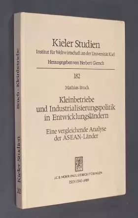Couverture du produit · Kleinbetriebe und Industrialisierungspolitik in Entwicklungsländern