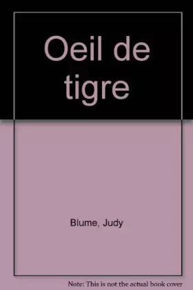 Couverture du produit · Oeil de tigre