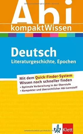 Couverture du produit · Abitur kompakt Wissen Deutsch: Literaturgeschichte, Epochen