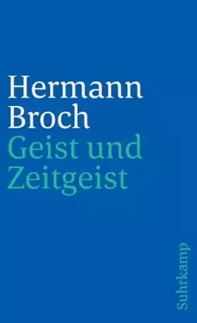 Couverture du produit · Geist und Zeitgeist: Essays zur Kultur der Moderne (suhrkamp taschenbuch)