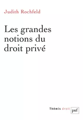 Couverture du produit · Les grandes notions du droit privé