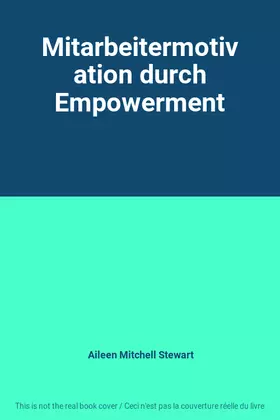 Couverture du produit · Mitarbeitermotivation durch Empowerment
