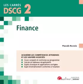 Couverture du produit · DSCG 2 - Finance: Cours et applications corrigées