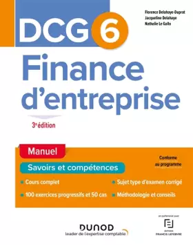 Couverture du produit · DCG 6 Finance d'entreprise - Manuel - 3e éd.