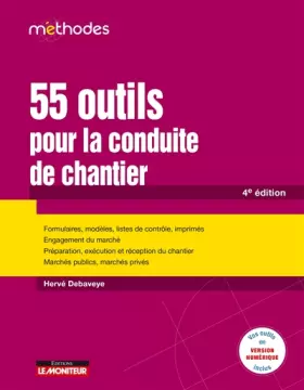 Couverture du produit · 55 outils pour la conduite de chantier