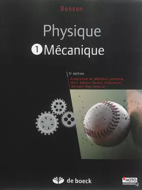 Couverture du produit · Physique I - Mécanique (manuel + solutionnaire numérique)
