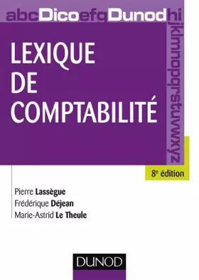 Couverture du produit · Lexique de comptabilité - 8e édition