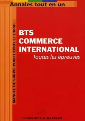 Couverture du produit · BTS Commerce international