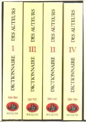 Couverture du produit · DICTIONNAIRE DES AUTEURS COFFRET 4 VOLUMES