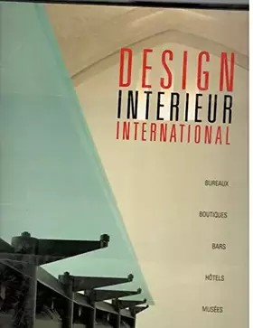 Couverture du produit · Design intérieur international