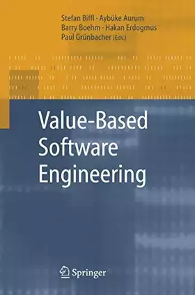 Couverture du produit · Value-Based Software Engineering