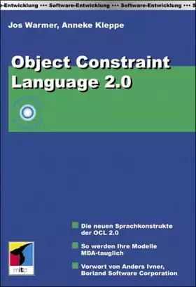 Couverture du produit · Object Constraint Language