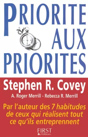Couverture du produit · Priorité aux Priorités