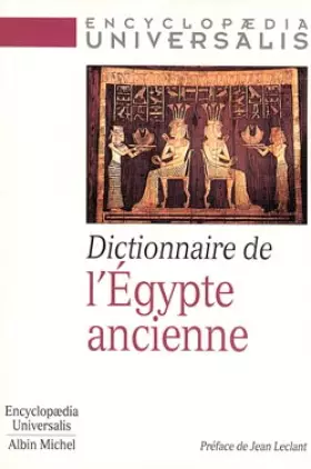 Couverture du produit · Dictionnaire de l'Egypte ancienne
