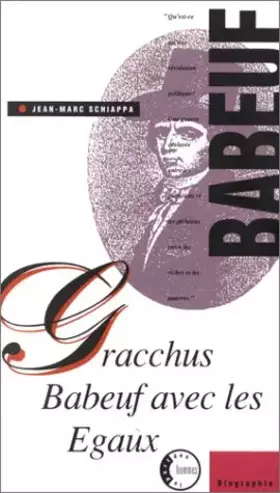Couverture du produit · GRACCHUS BABEUF AVEC LES EGAUX