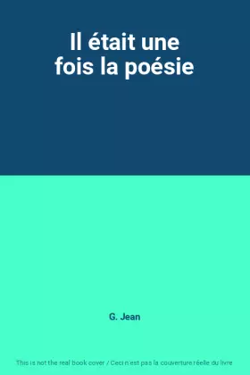 Couverture du produit · Il était une fois la poésie