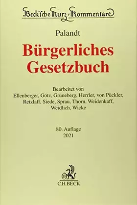 Couverture du produit · Bürgerliches Gesetzbuch mit Nebengesetzen insbesondere mit Einführungsgesetz (Auszug) einschließlich Rom I-, Rom II und Rom III