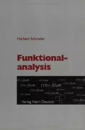 Couverture du produit · Funktionalanalysis
